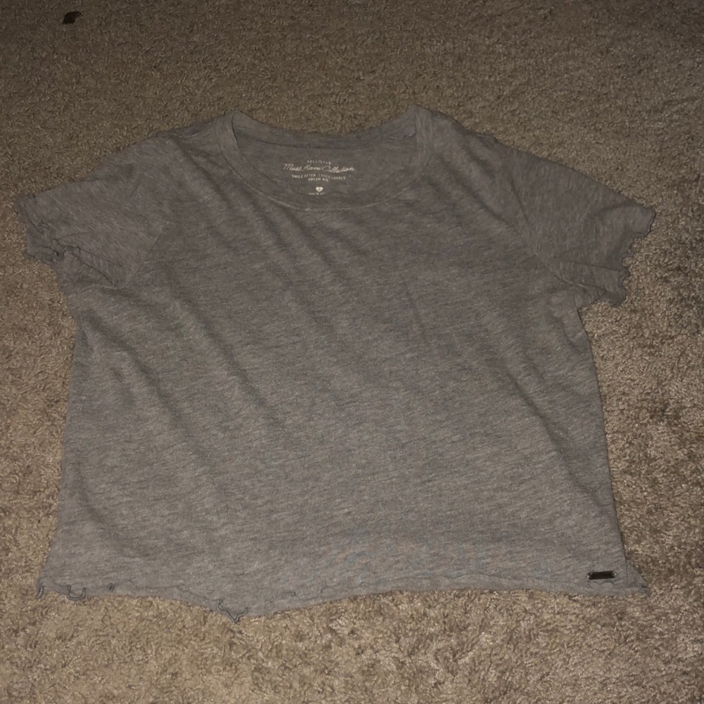 Grey crop top